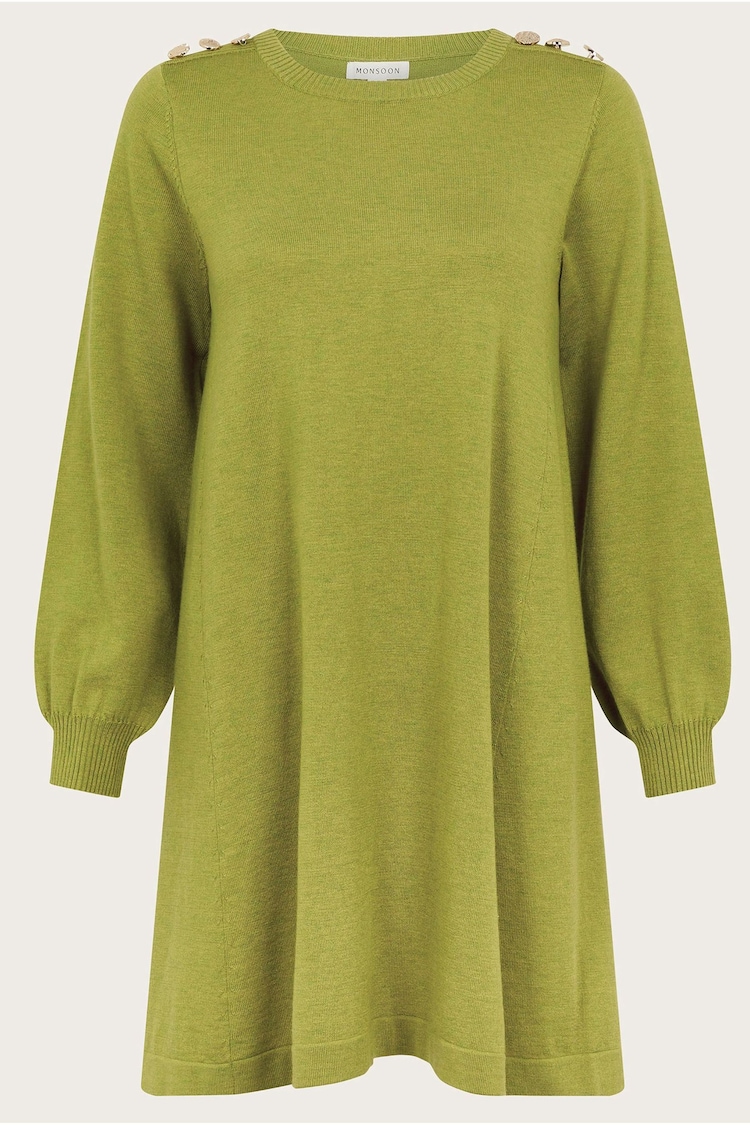 Monsoon Green Susie Swing Dress - Image 6 of 6