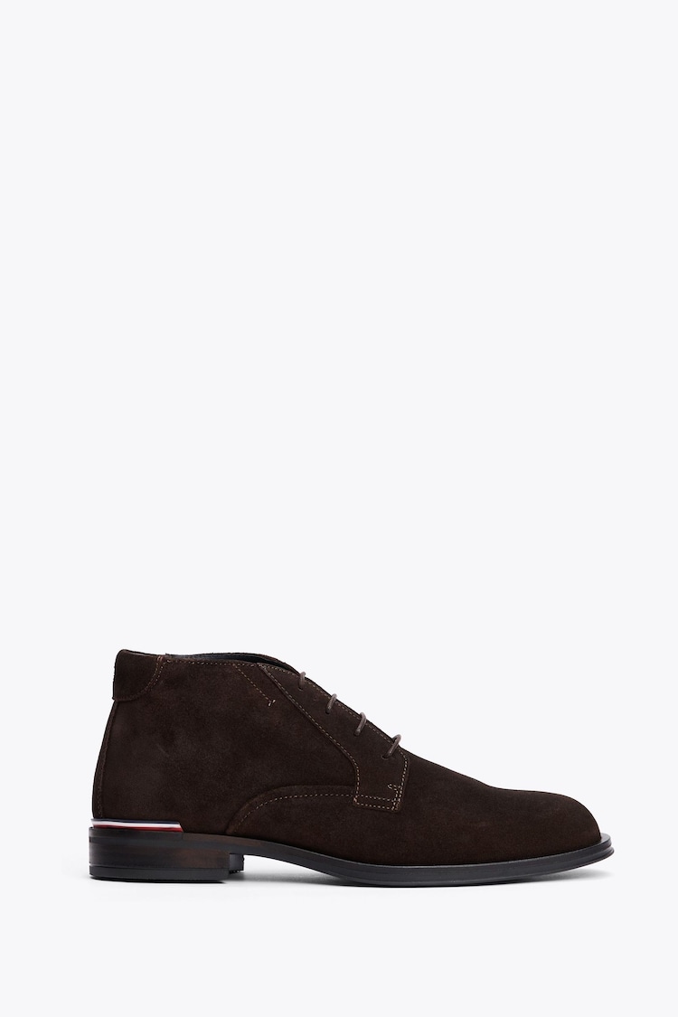 Tommy Hilfiger Core Suede Brown Boots - Image 1 of 7