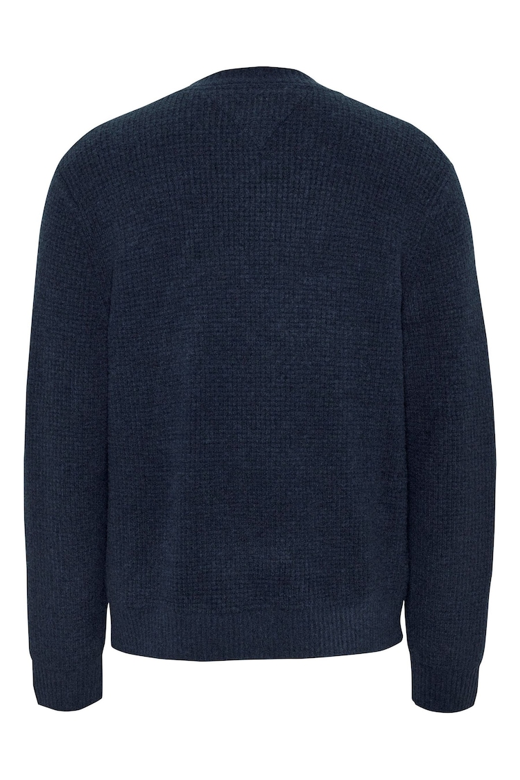 Tommy Jeans Regular Fit Blue Waffle Sweater - Image 2 of 2