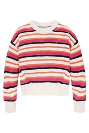 Tommy Hilfiger Essential Stripe White Sweater - Image 5 of 5