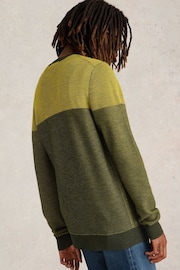 White Stuff Yellow Newport Merino Jacquard Crew Neck Jumper - Image 2 of 6