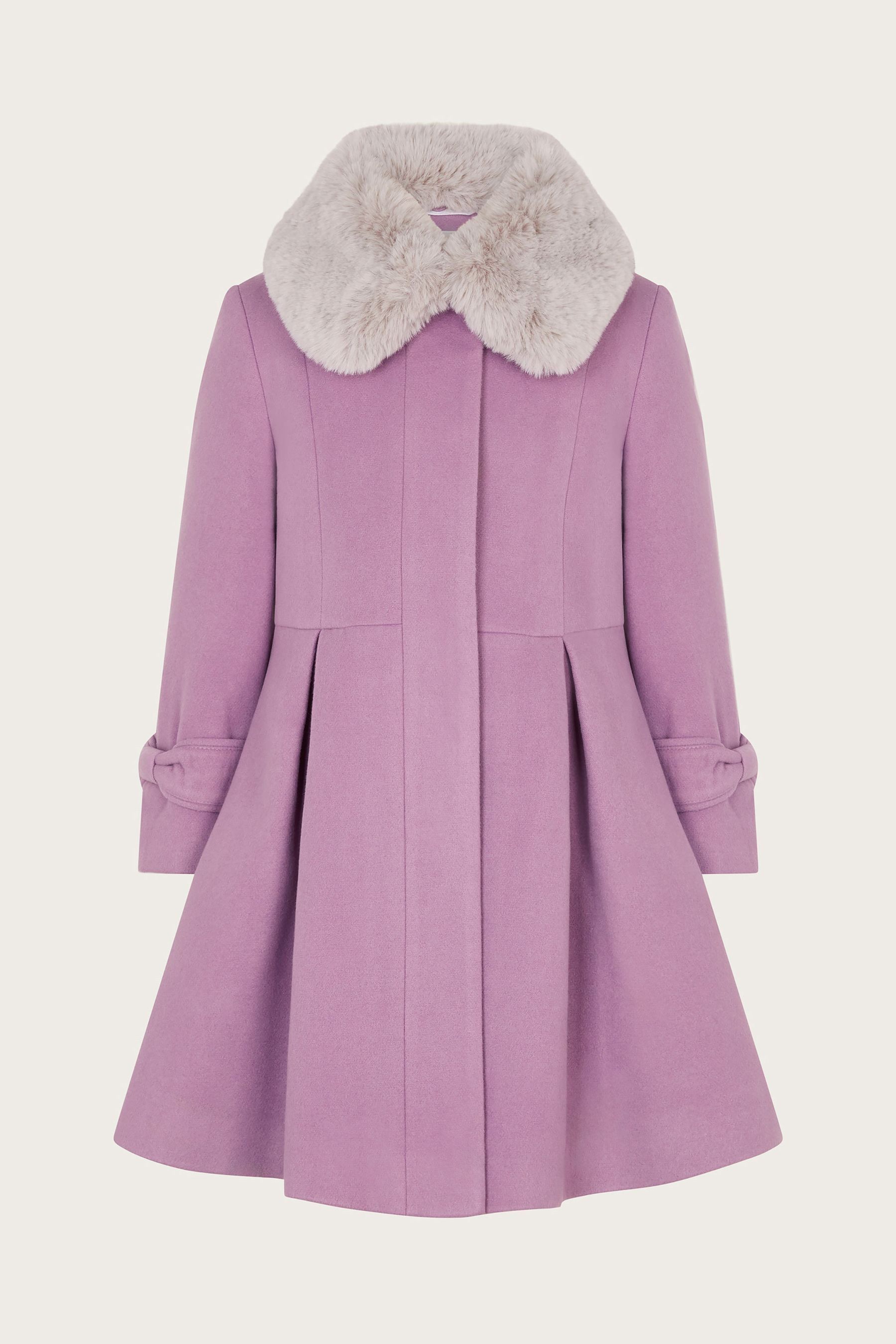 Purple fur collar shop