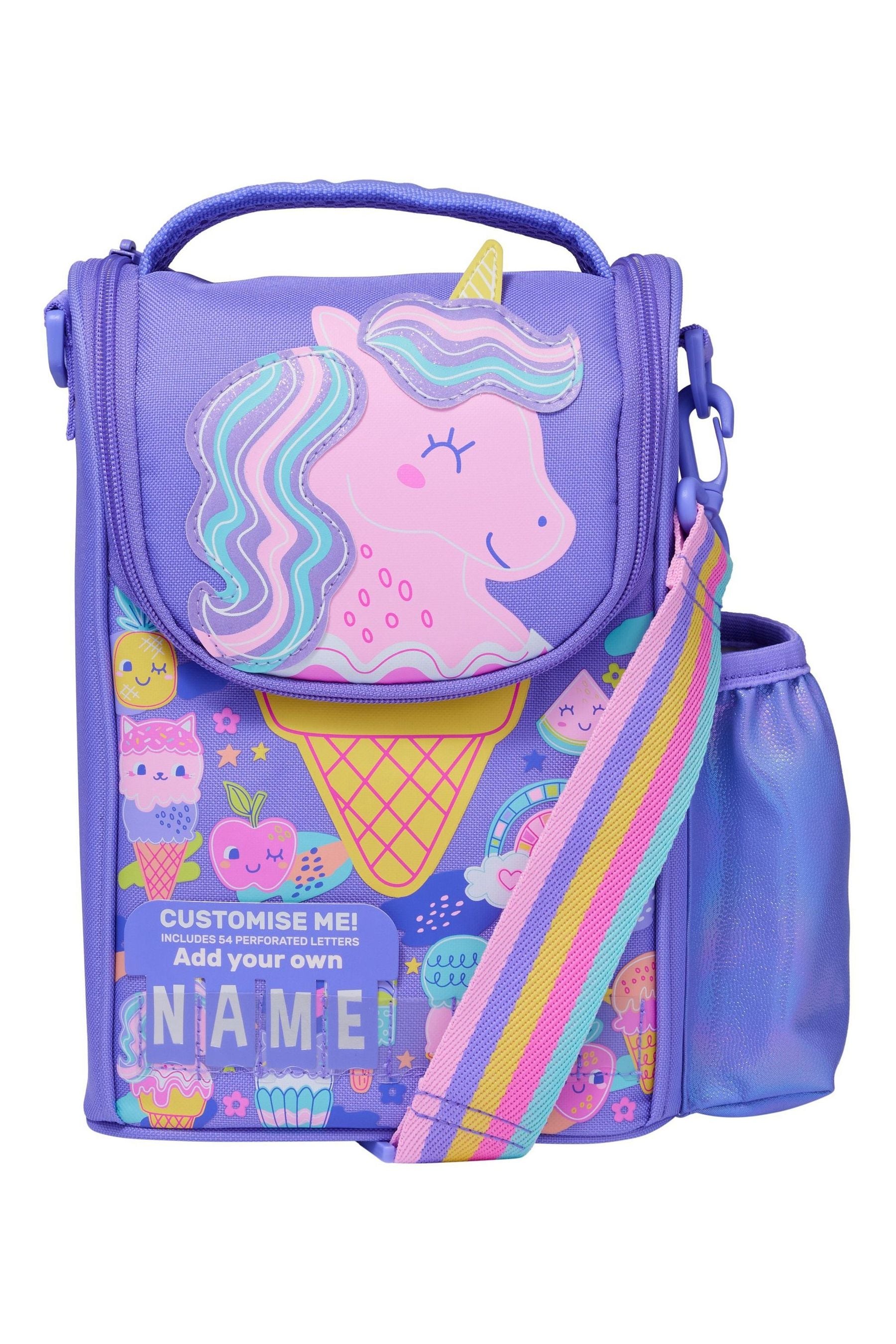 Unicorn smiggle lunch box top