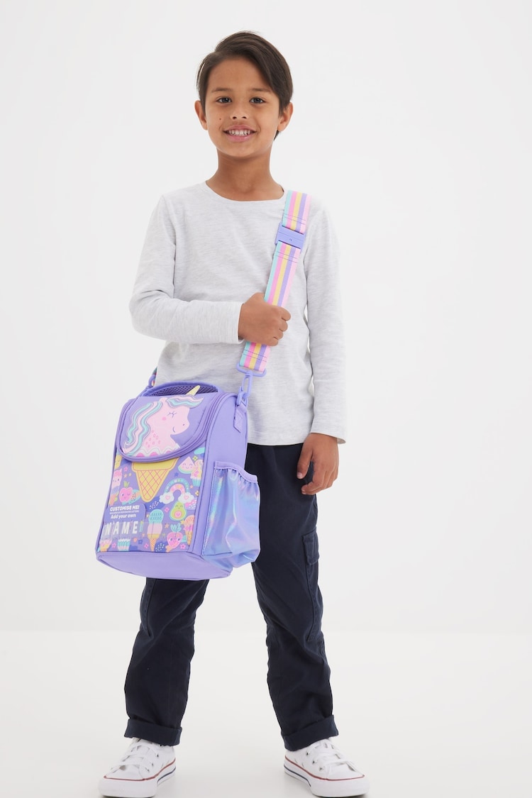 Smiggle Purple Happy Tales Junior Id Lunchbox With Strap - Image 4 of 4