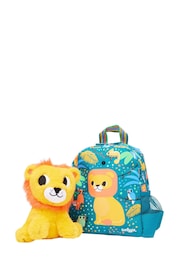 Smiggle Green Big Dreams Teeny Tiny Backpack With Detachable Plush Toy - Image 3 of 5