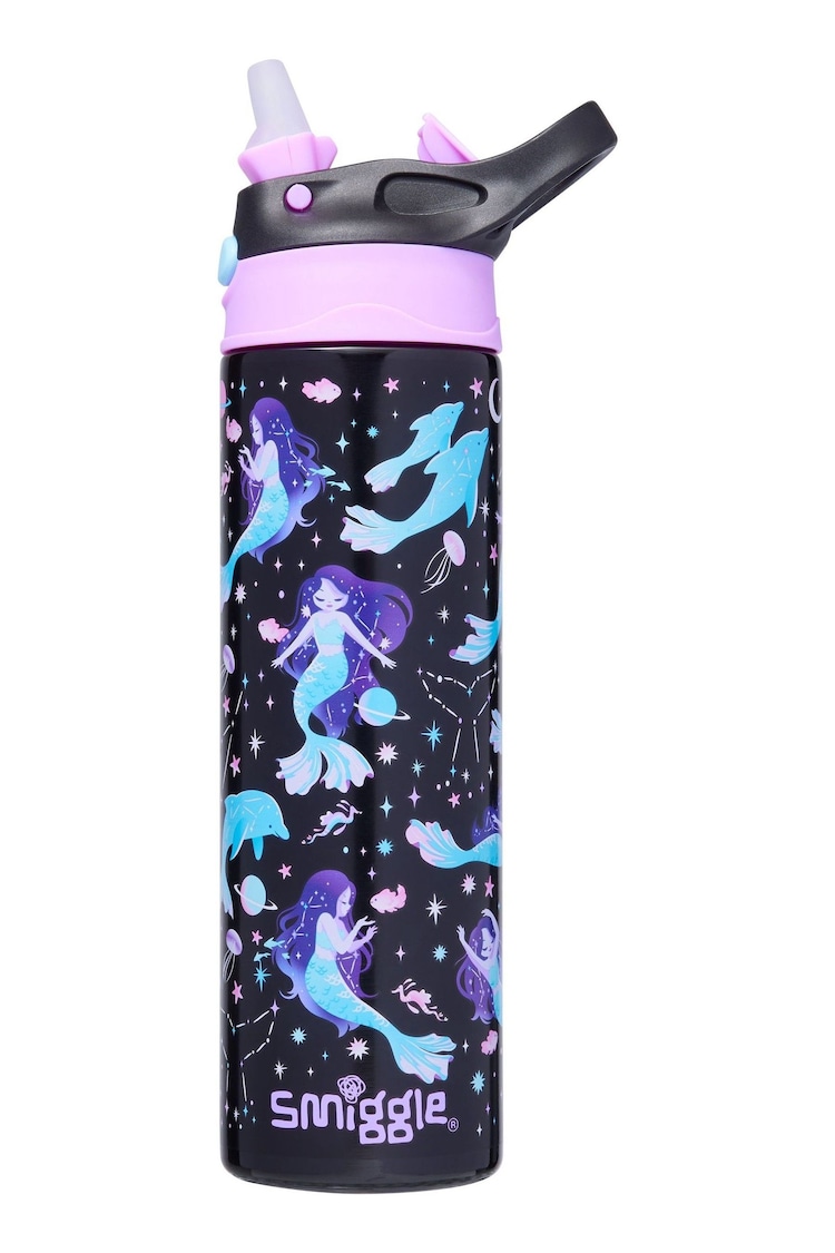 Smiggle Black Limitless Insulated Stainless Steel Flip Drink Bottle 520Ml - Image 1 of 2