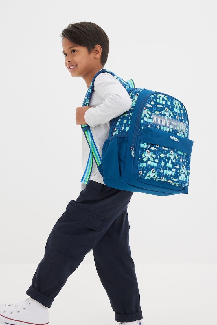 Smiggle Blue Happy Tales Junior Id Backpack - Image 5 of 5