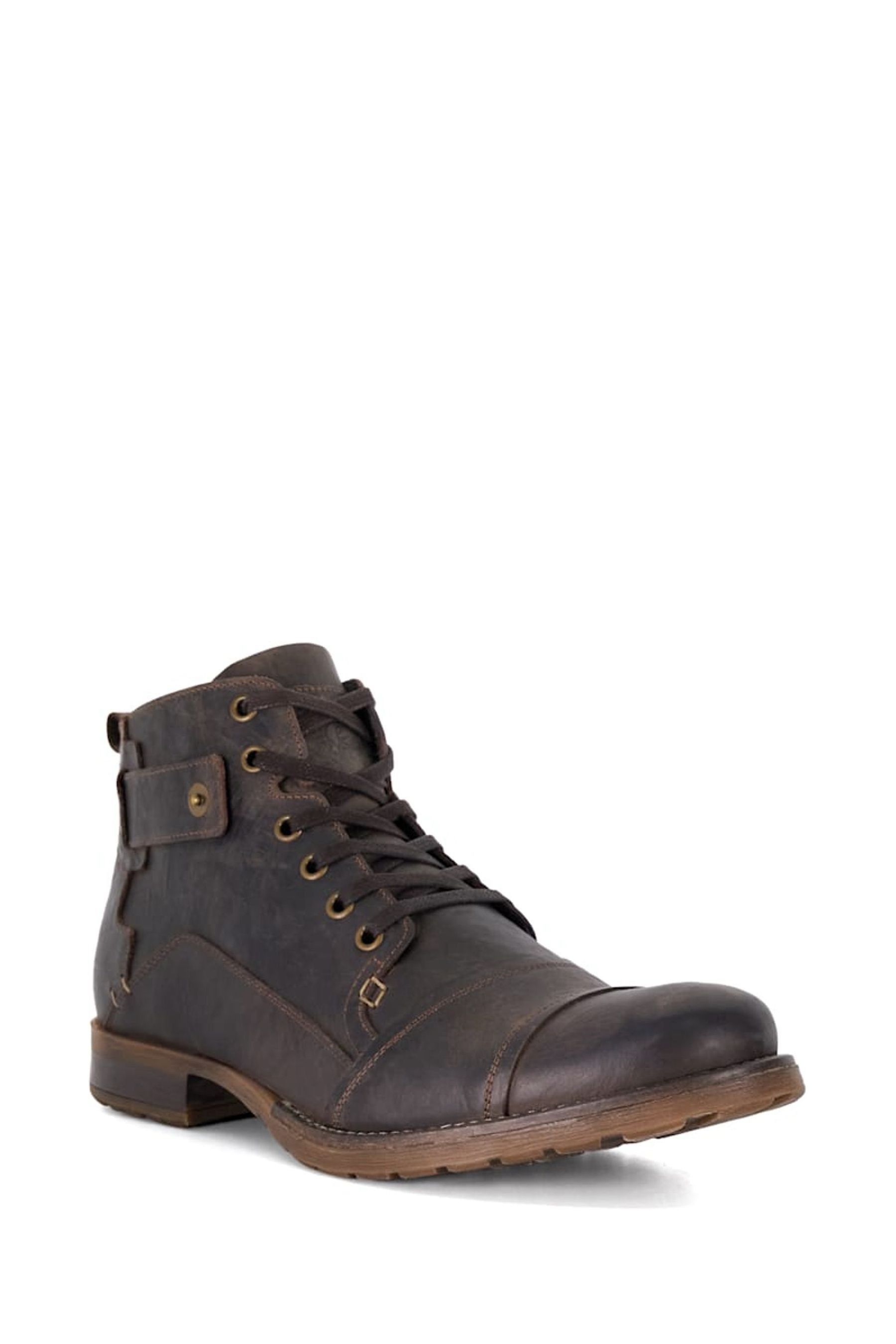 Buy Dune London Brown Simon Seam Detail Lace Boots from Next Austria
