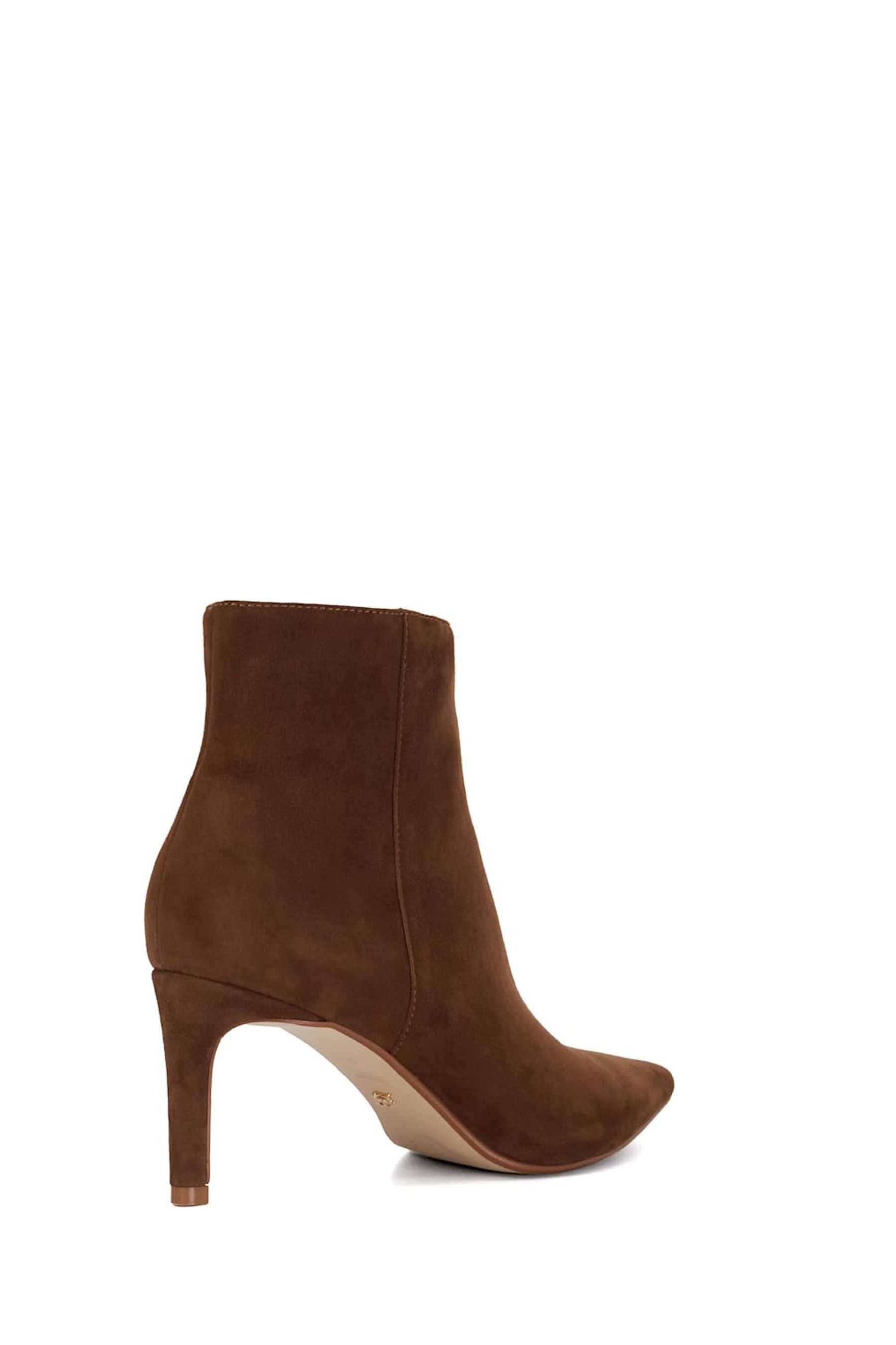 Buy Dune London Brown Standard Fit Obsessively Mid Set Back Point Heeled Ankle Boots from the Next UK online shop