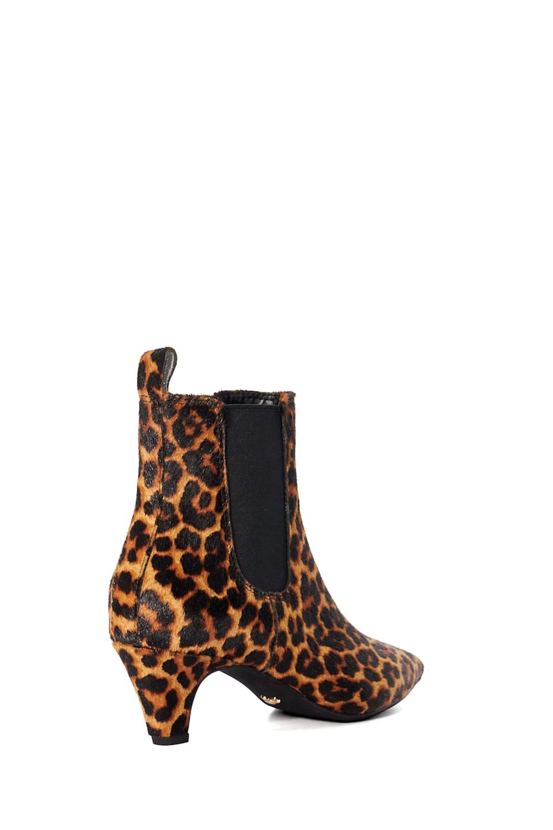 Dune London Animal Obvious Comfort Kitten Chelsea Boots