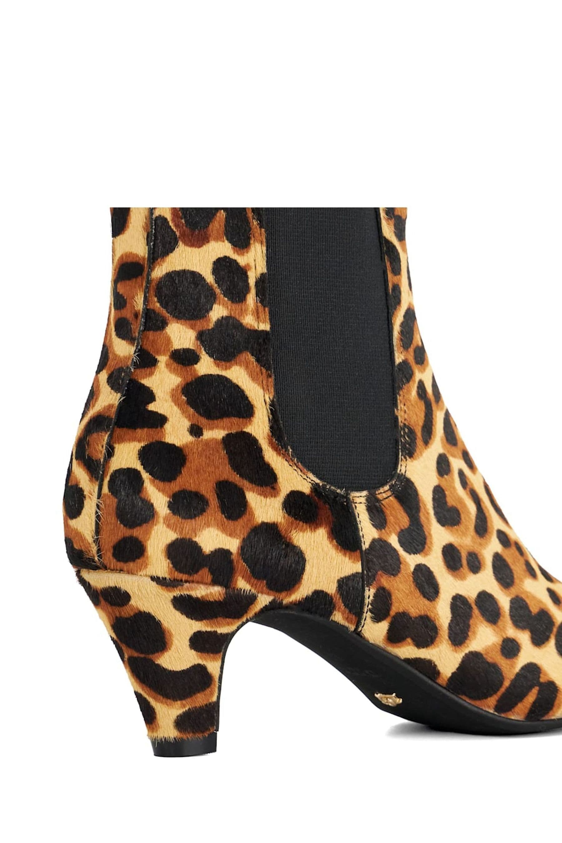 Dune leopard print boots top