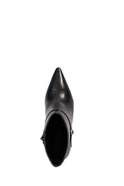 Dune London Black Olene Pointed Buckle Ankle Boots - Image 4 of 5