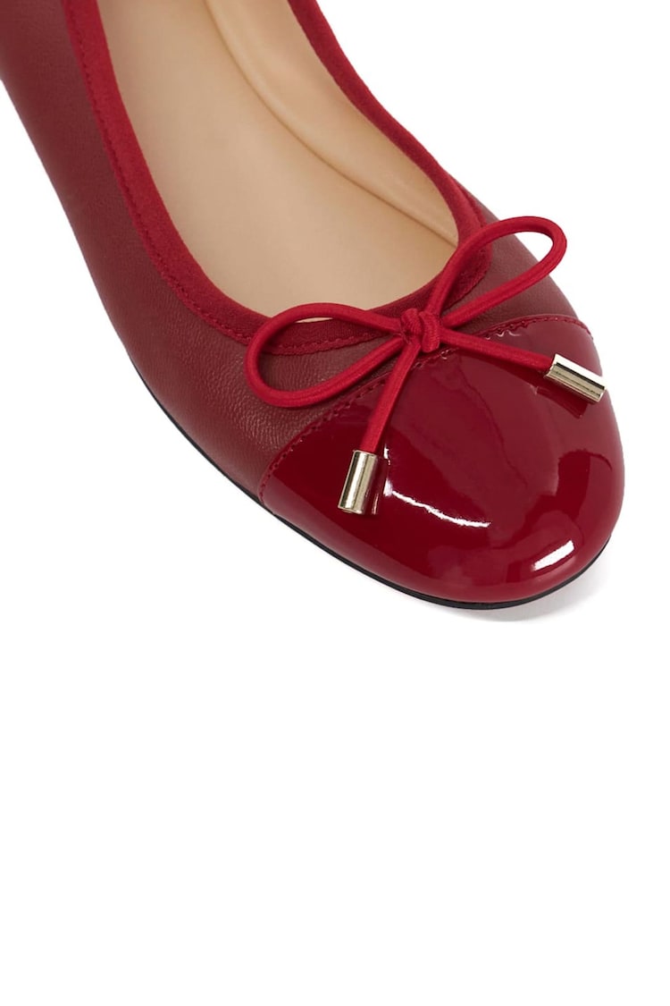 Dune London Red Highest Flexible Sole Contrast Shoes - Image 5 of 5