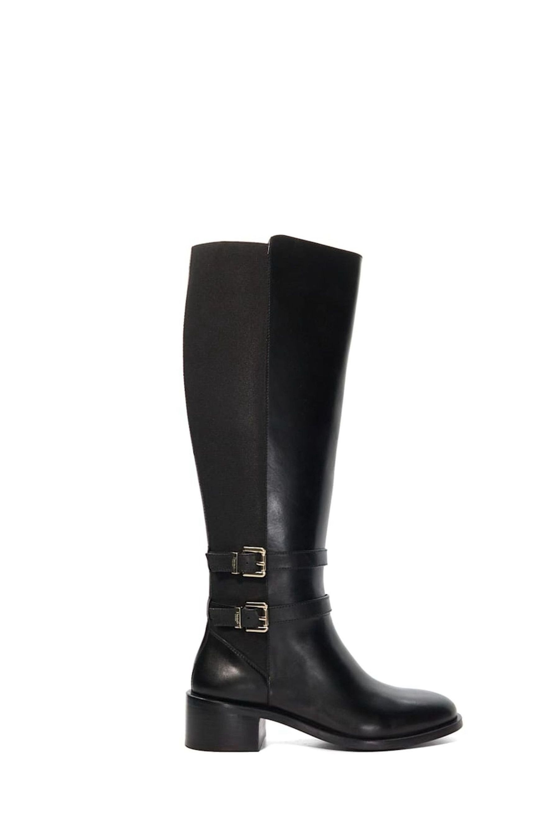 Double buckle side zipper wedge boots online
