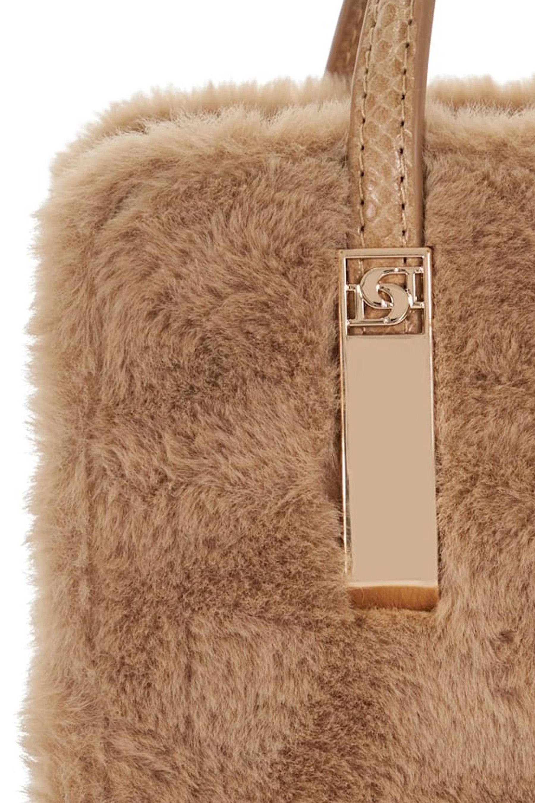 Dune London Animal Dinkydenbeigh Mini Branded Handle Tote Bag
