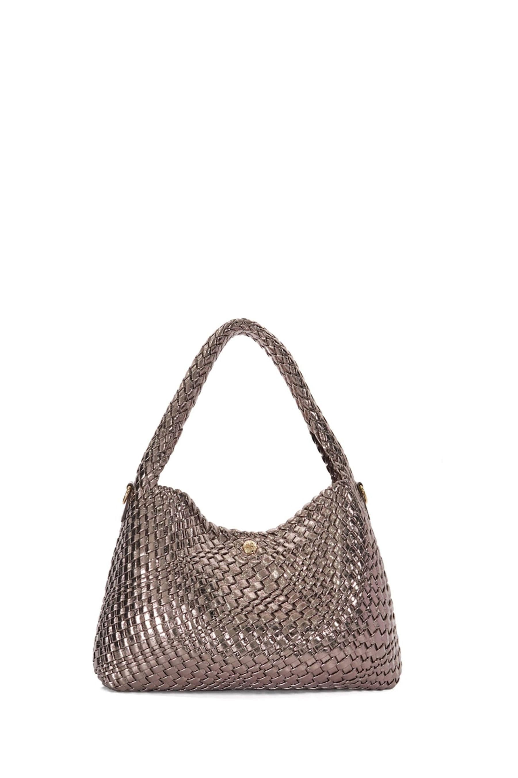 Dune London Natural Chrome Large Deliberate Woven Slouch Bag one Womens