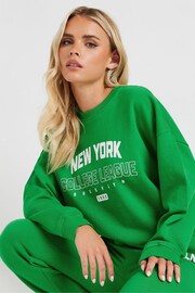 PixieGirl Petite Green New York Sweatshirt - Image 4 of 5