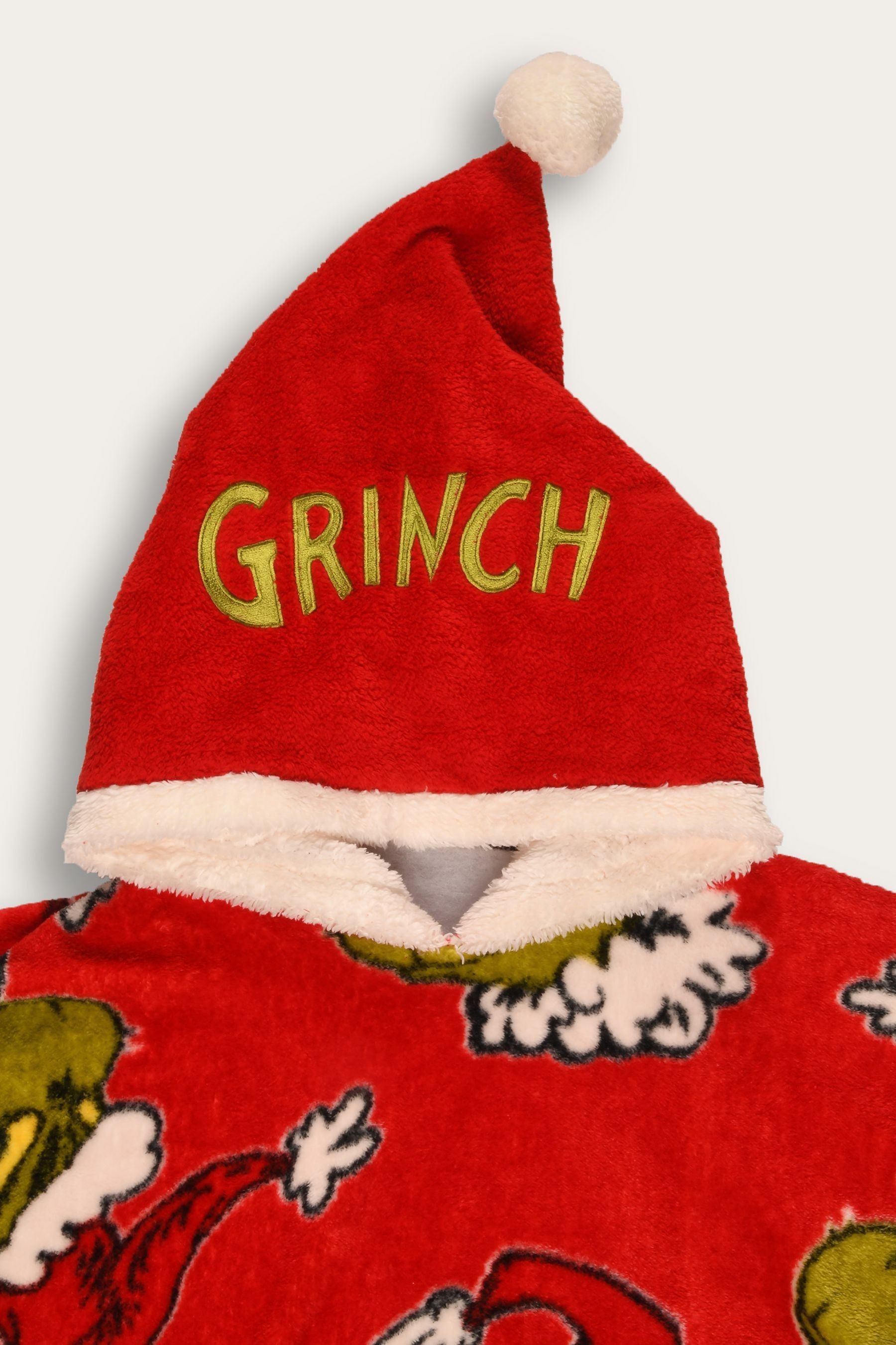 Hooded grinch blanket online