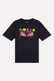 New Balance Black Girls CDL Floral Graphic T-Shirt - Image 7 of 9