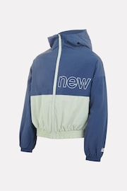 New Balance Blue Girls  Athletics Woven Mesh Windbreaker - Image 10 of 13