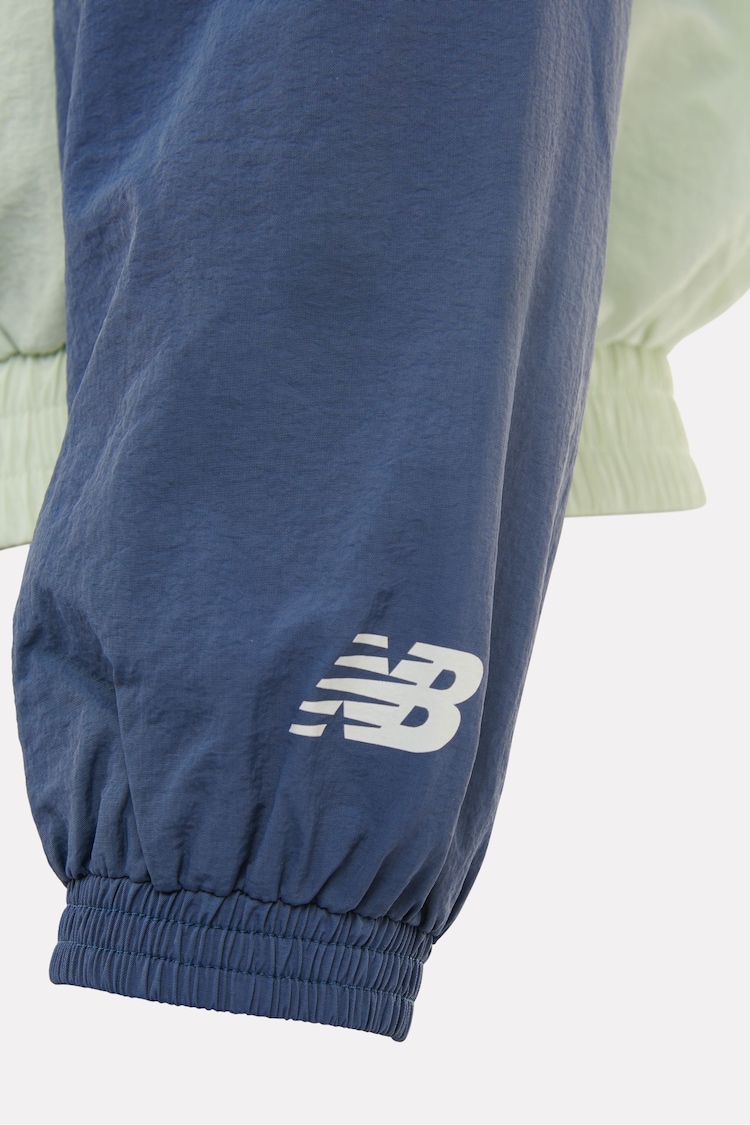 New Balance Blue Girls  Athletics Woven Mesh Windbreaker - Image 13 of 13