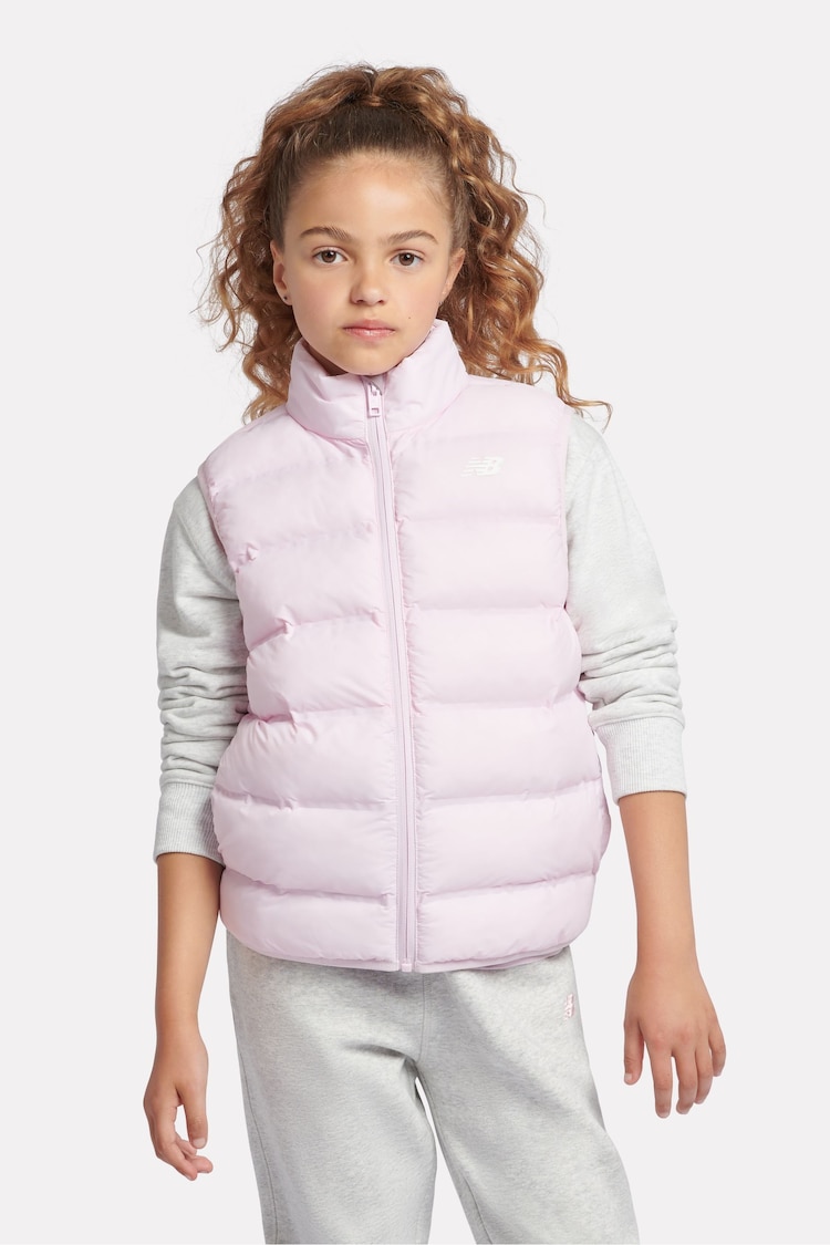 New Balance Girls Bond Quilted Gilet - 圖片 2，共 11