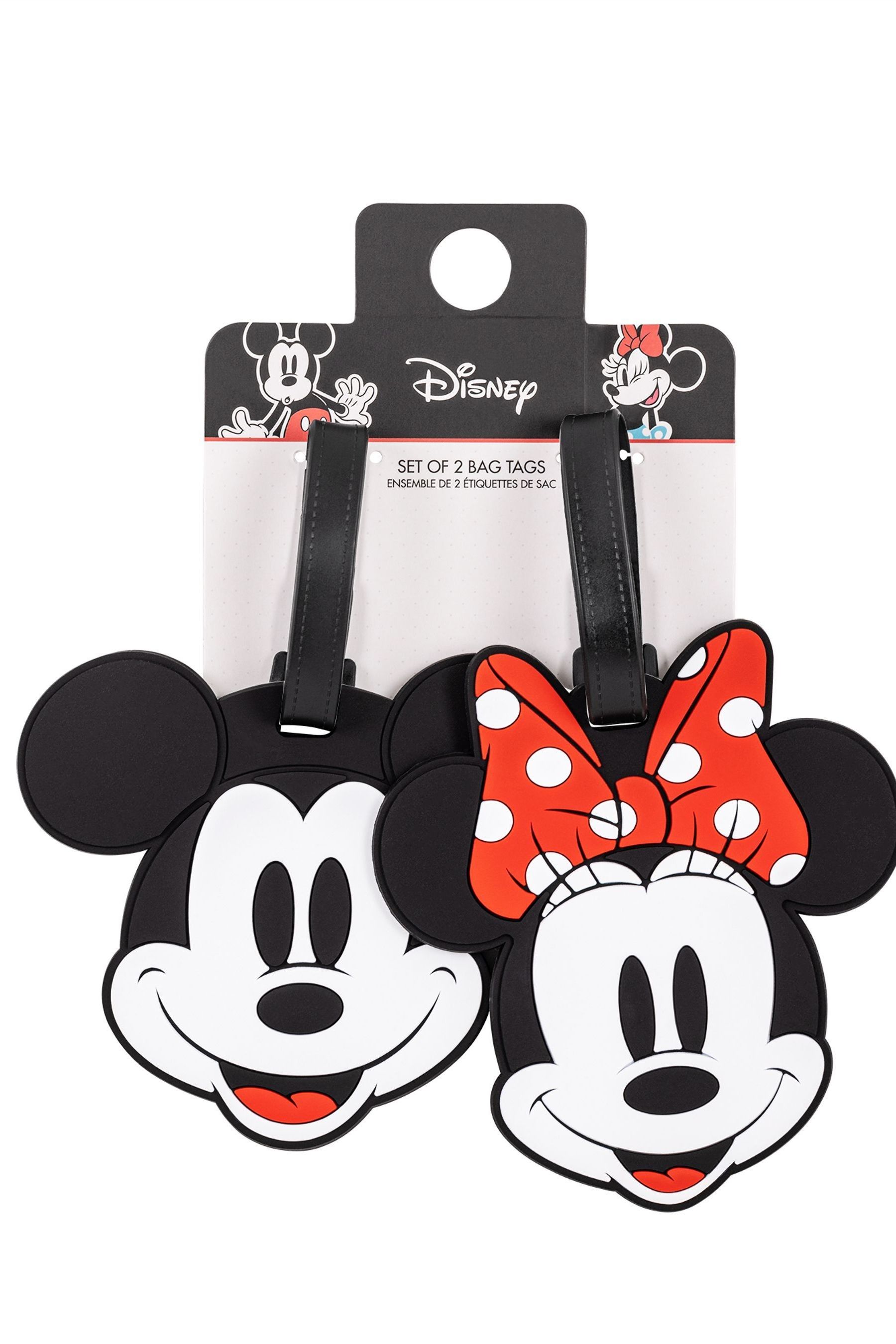 Buy Peers Hardy Black Disney Mickey and Minnie Mouse Luggage Tag Set 2 Piece from the Next UK online shop