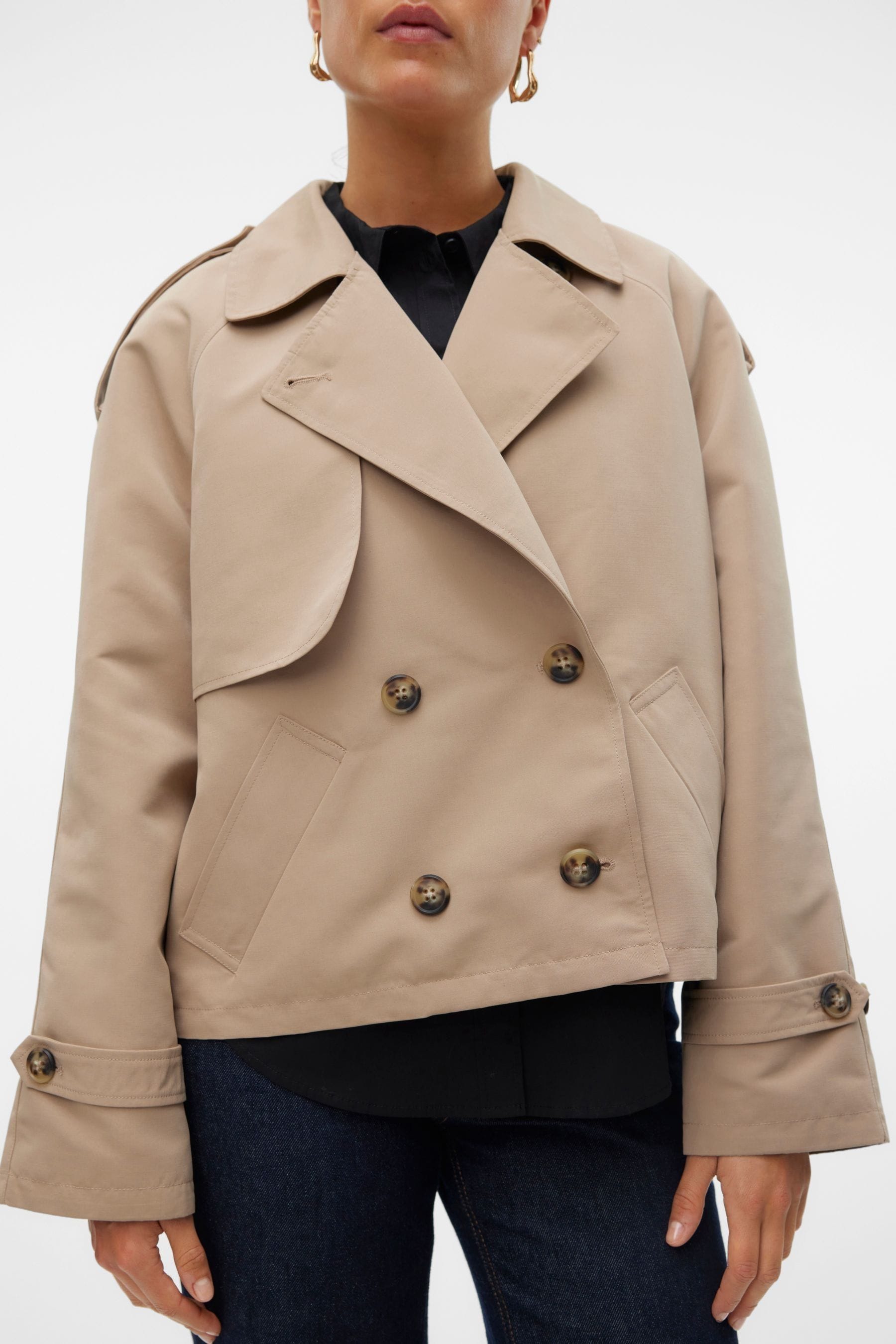 Vero moda trench coat beige on sale