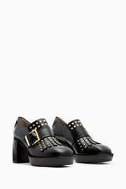 AllSaints Black Zia Stud Loafers - Image 2 of 7