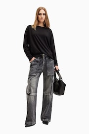 AllSaints Black Rita T-Shirt - Image 4 of 7