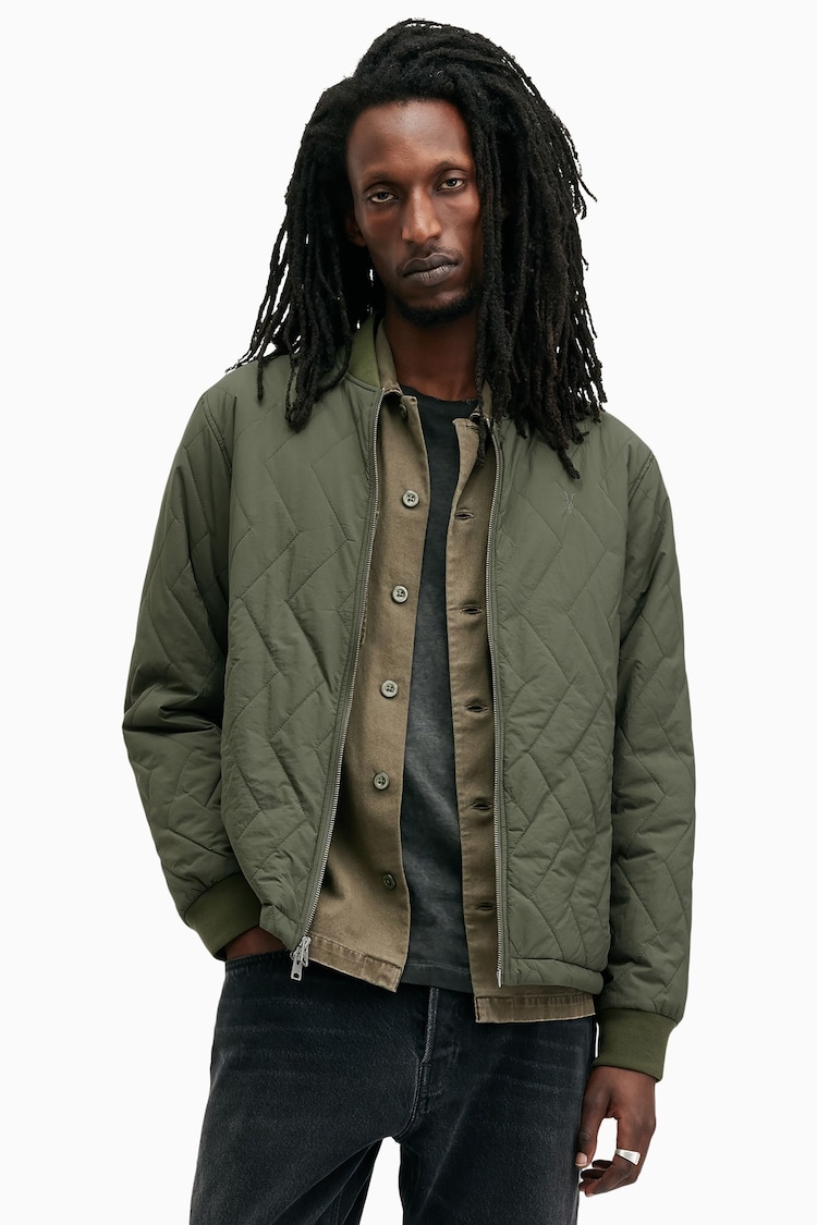 AllSaints Green Tyk Jacket - Image 1 of 8