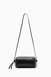 AllSaints Black Miro Barrel Cross-Body Bag - Image 1 of 7