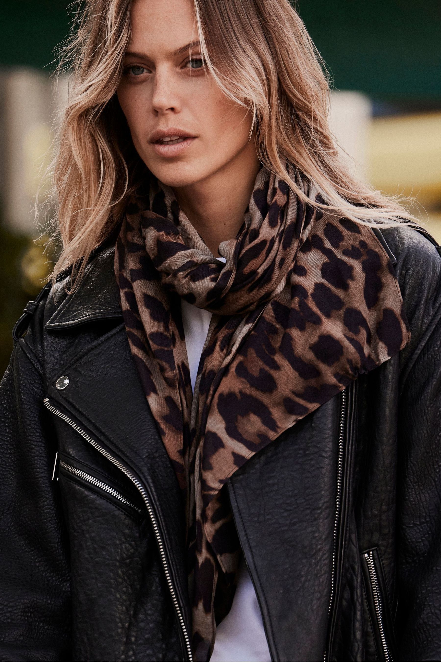 Next leopard print scarf shop