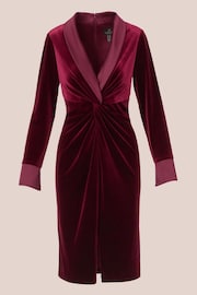 Adrianna Papell Velvet Tuxedo Dress - Image 5 of 7