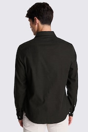 MOSS Brown Melange Brushed Shirt - Image 3 of 6