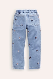 Boden Blue Pull-On Embroidered Jeans - Image 2 of 3