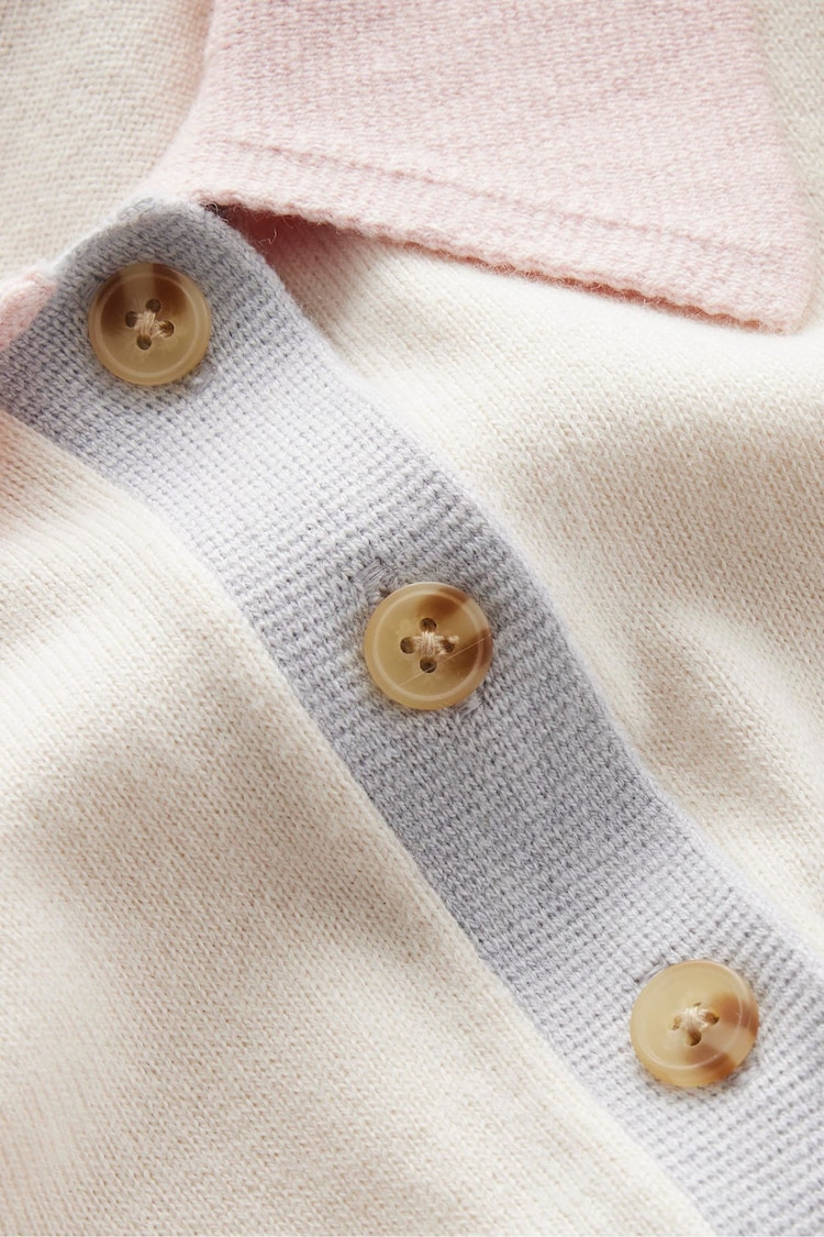 Boden Cream Merino Blend Henley Jumper - Image 6 of 6