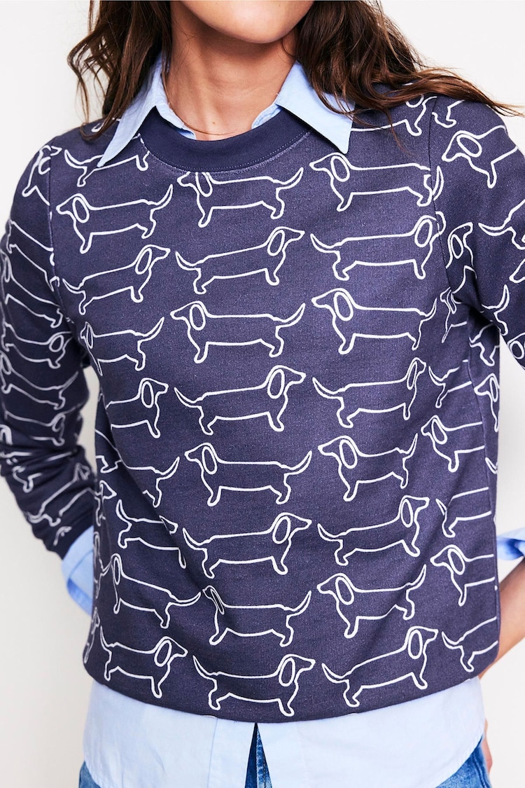 Boden Blue Hannah Printed Sweatshirt - Image 2 of 5