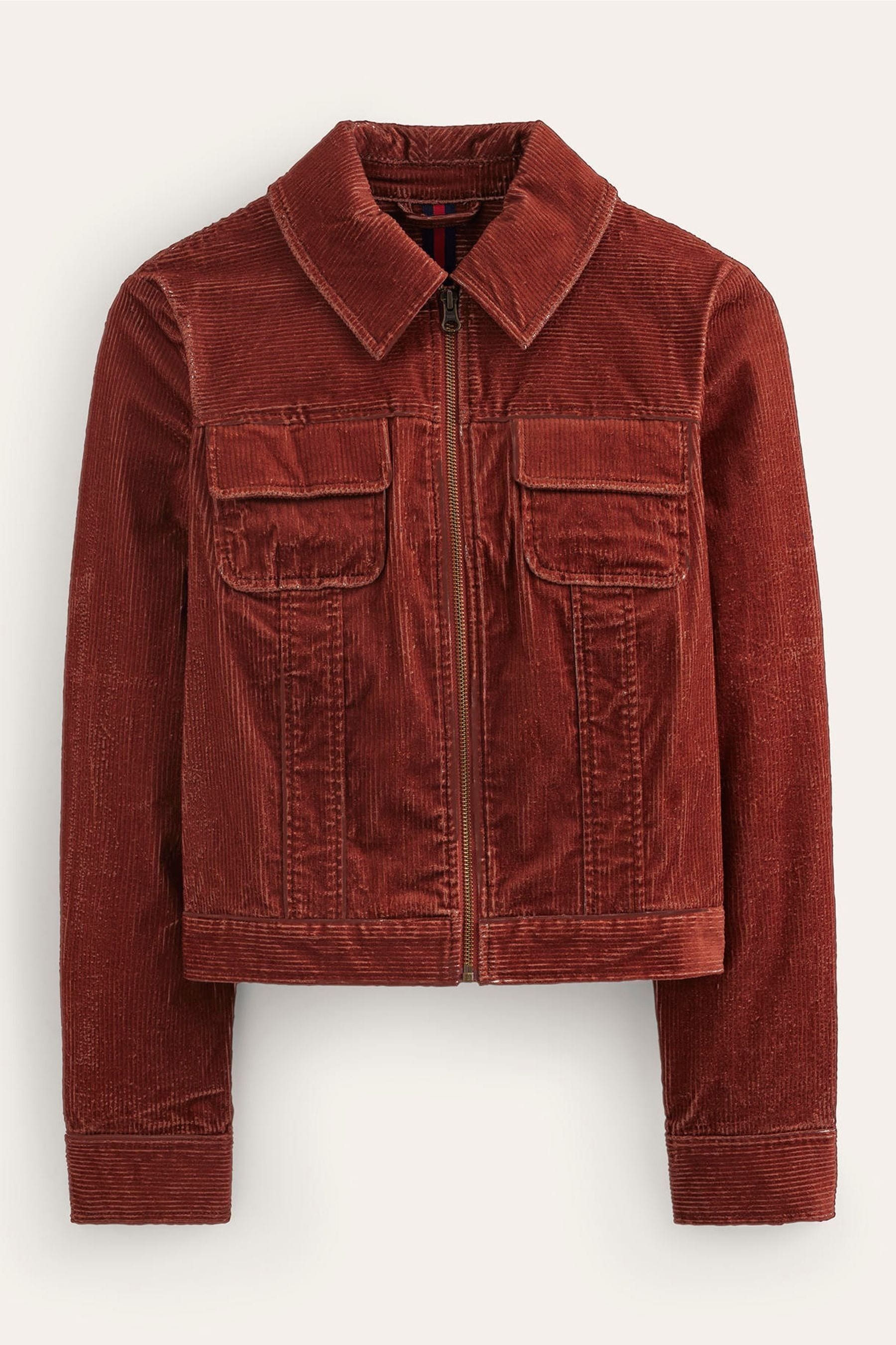 Boden leather jacket top