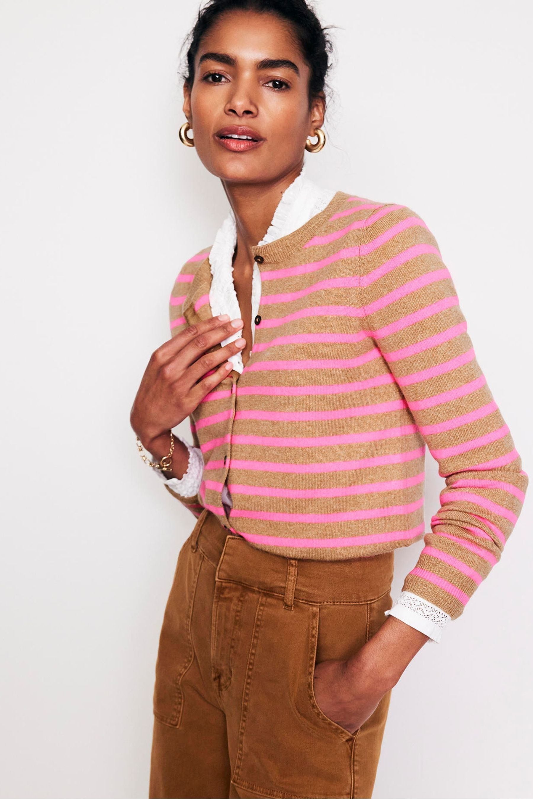 Boden red cardigan shop