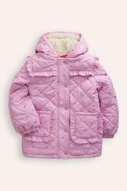 Boden Purple Pretty Quilted Coat - Image 1 of 4