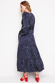 Boden Blue Pippa Satin Maxi Dress - Image 4 of 5