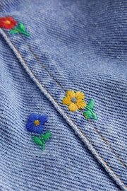 Boden Blue Embroidered Pull-On Trousers - Image 3 of 3