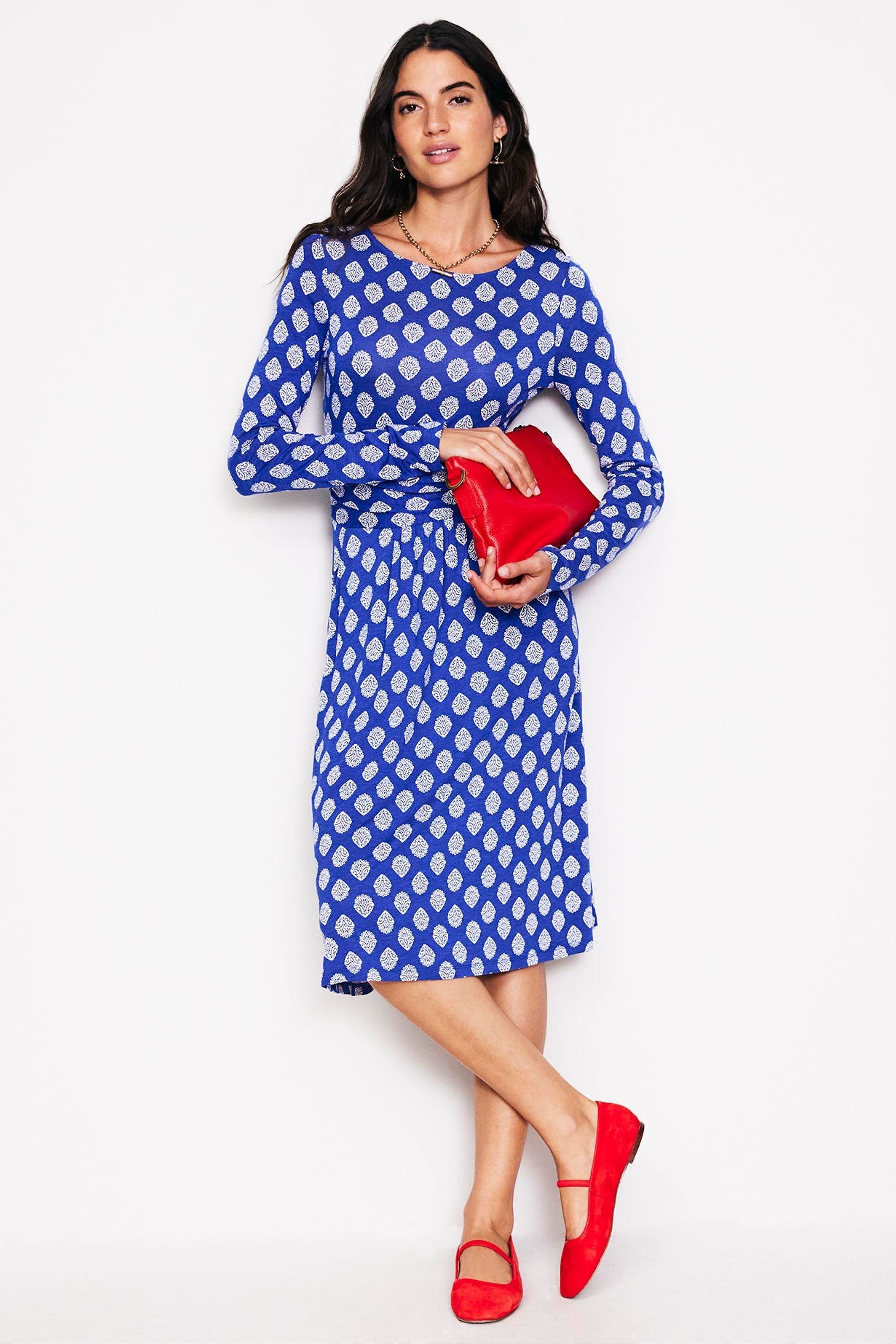 Boden long sleeve dress store