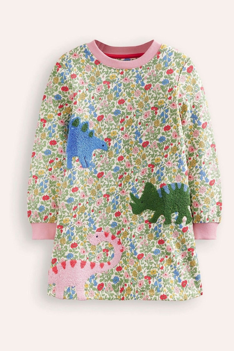 Boden Green Ida Sweatshirt Appliqué Dress - Image 1 of 3