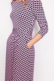 Boden Pink Amelie Long Sleeve Dress - Image 2 of 4