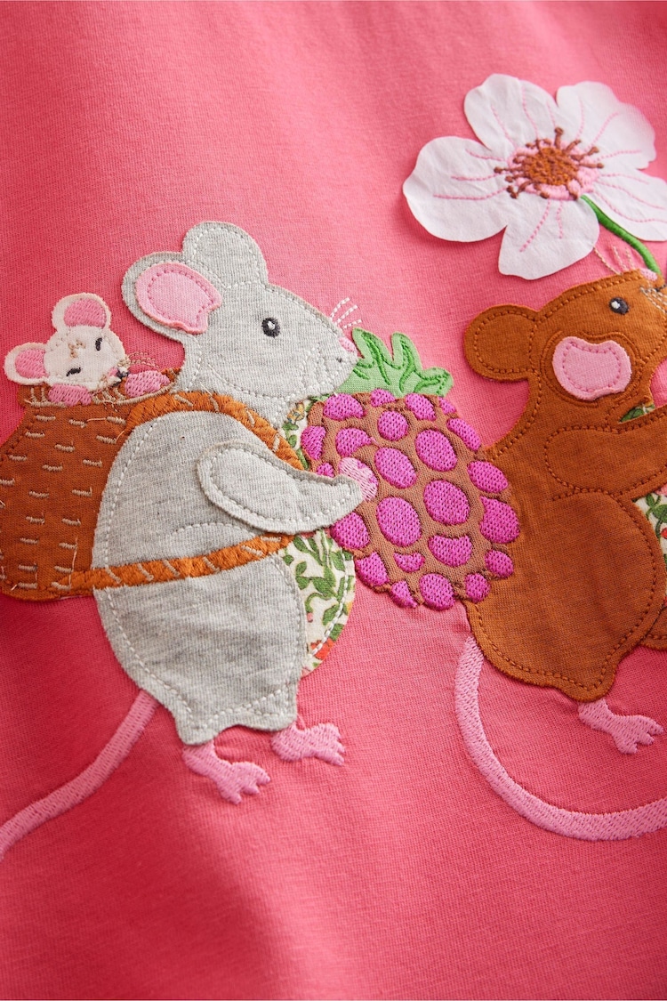 Boden Pink Elsie Big Appliqué Dress - Image 3 of 3