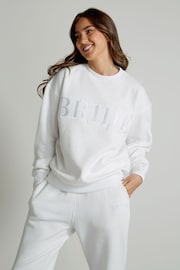 Six Stories White Bride Statement Sweatpants - Image 1 of 4