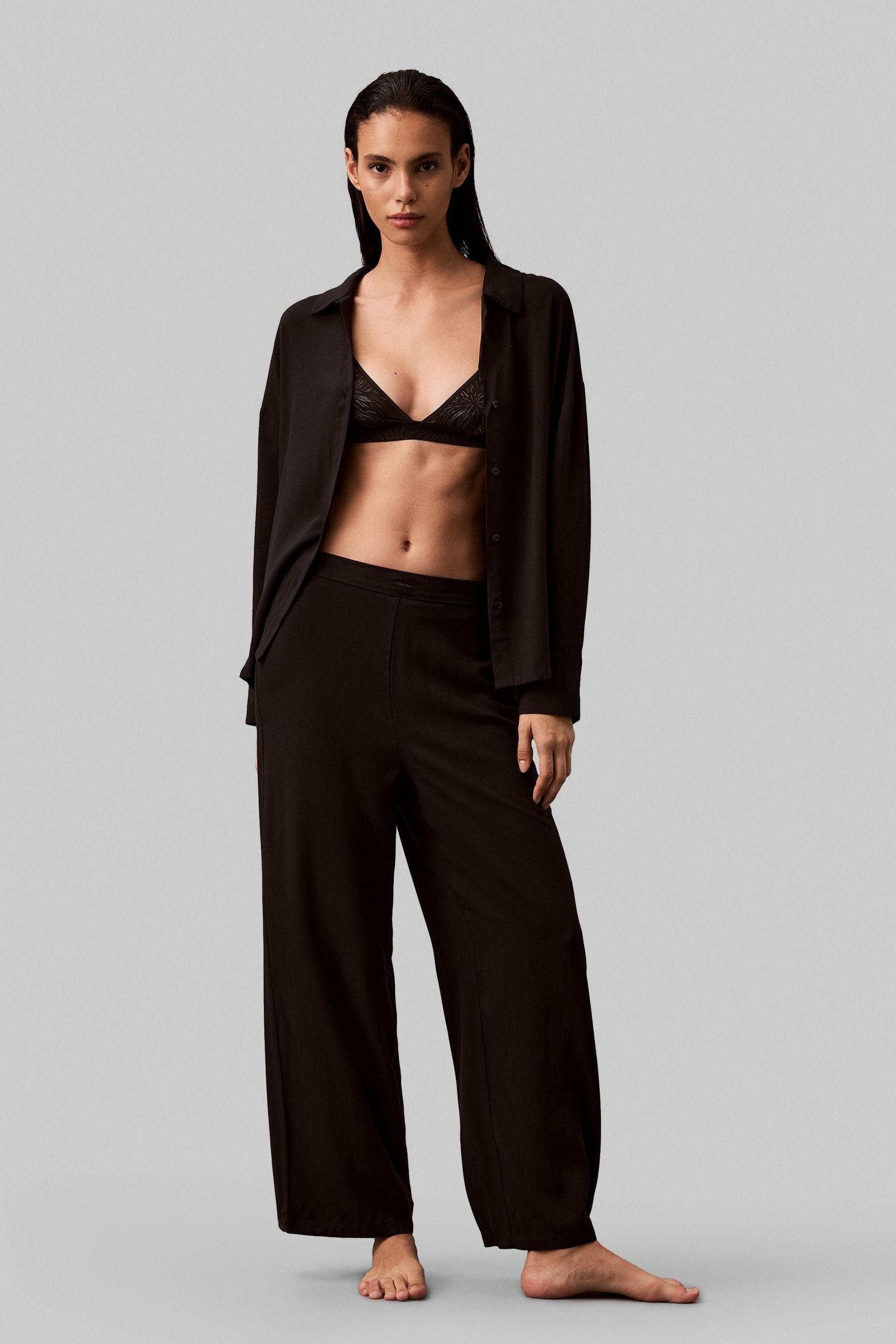 Buy Calvin Klein Black White Lounge Trousers from Next Malta