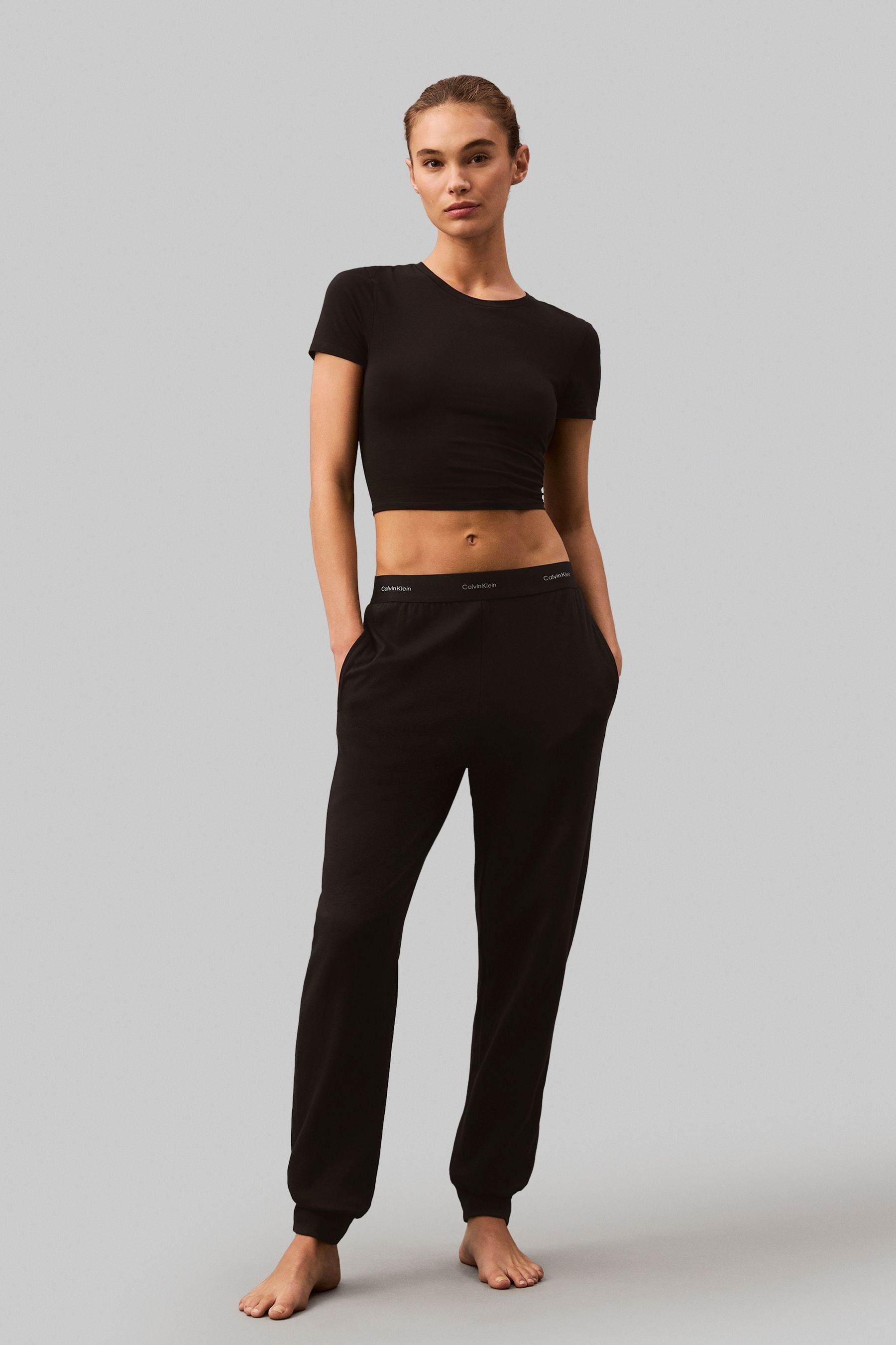 Buy Calvin Klein Black Joggers from Next Luxembourg